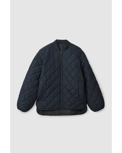 Reversible Quilted Jacket Navy