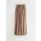 Wide Flared Trousers Brown