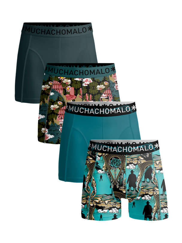Muchachomalo 4-pack Boxershorts Herr - Mjuk Midjeband - Bra Kvalitet