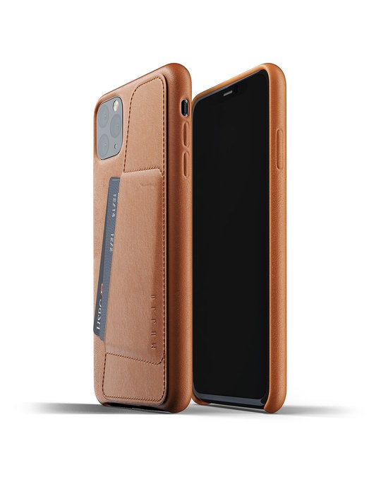 Mujjo Full Leather Wallet Case For Iphone 11 Pro Max - Tan