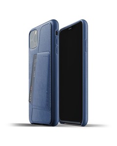 Full Leather Wallet Case For Iphone 11 Pro Max - Monaco Blue