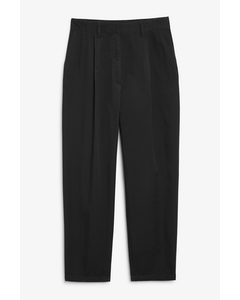 Chino Trousers Relaxed Black Black