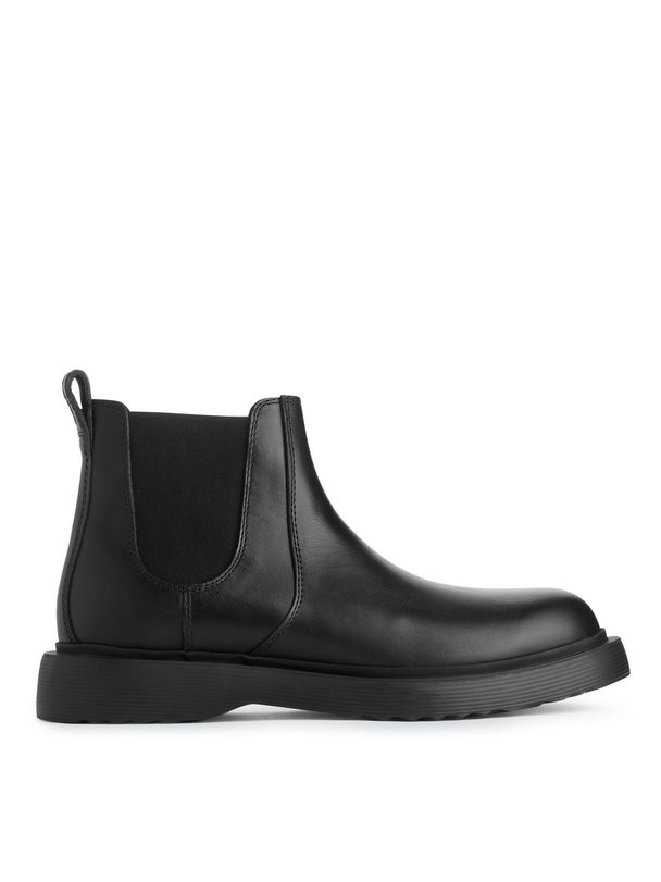 ARKET Leather Boots Black