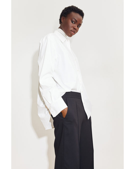 H&M Tailored Pull-on Trousers Black