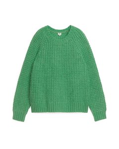 Alpaka-Pullover Grün