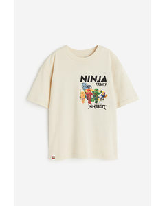 T-Shirt mit Print Hellbeige/LEGO Ninjago