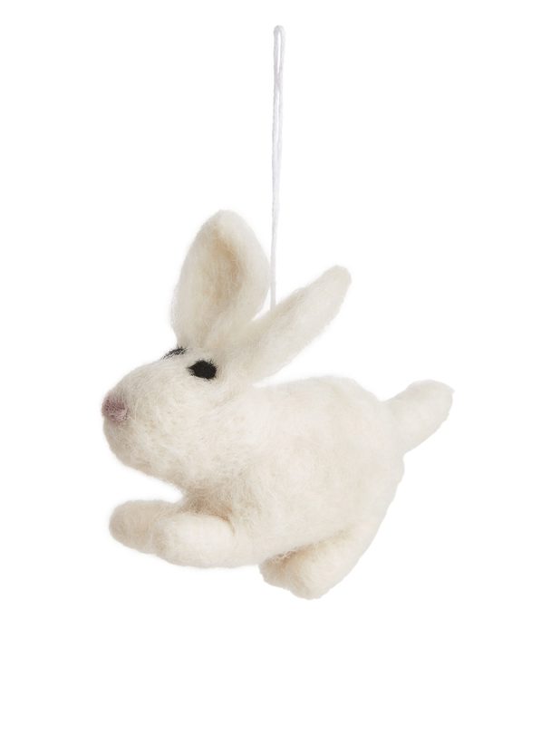ARKET A World Of Craft Felted Bunny White