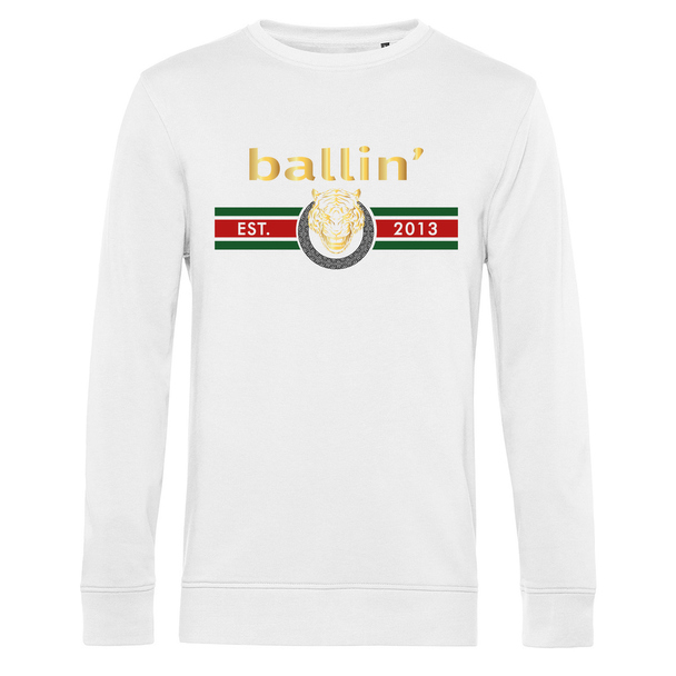 Ballin Est. 2013 Ballin Est. 2013 Tiger Lines Sweater Hvid