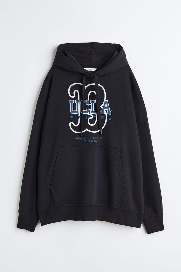 H&M Oversized Hettegenser Sort/ucla Bruins