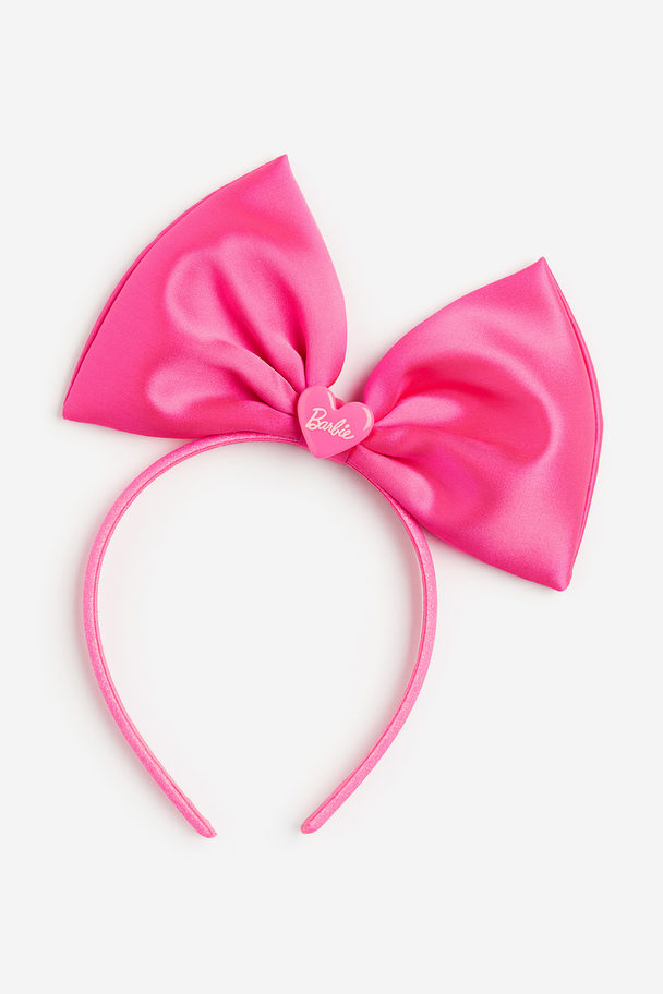 H&M Bow-detail Alice Band Bright Pink/barbie
