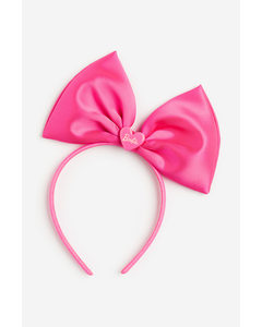 Bow-detail Alice Band Bright Pink/barbie