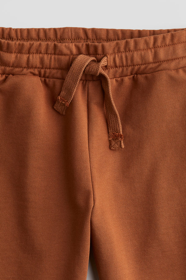 H&M Printed Sweatshorts Brown