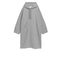 Hooded Sweatshirt Dress Grey Melange