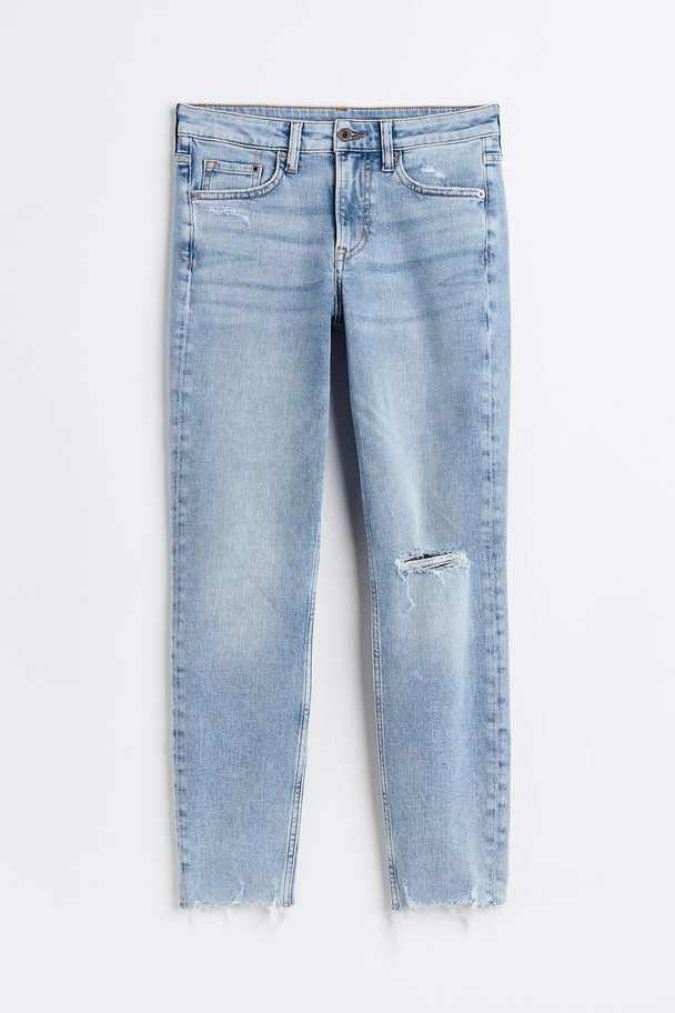 H&M Skinny Ankle Jeans Lys Denimblå