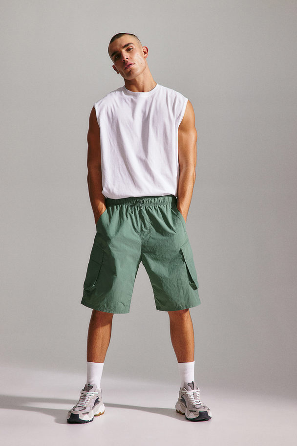 H&M Cargoshorts Grøn