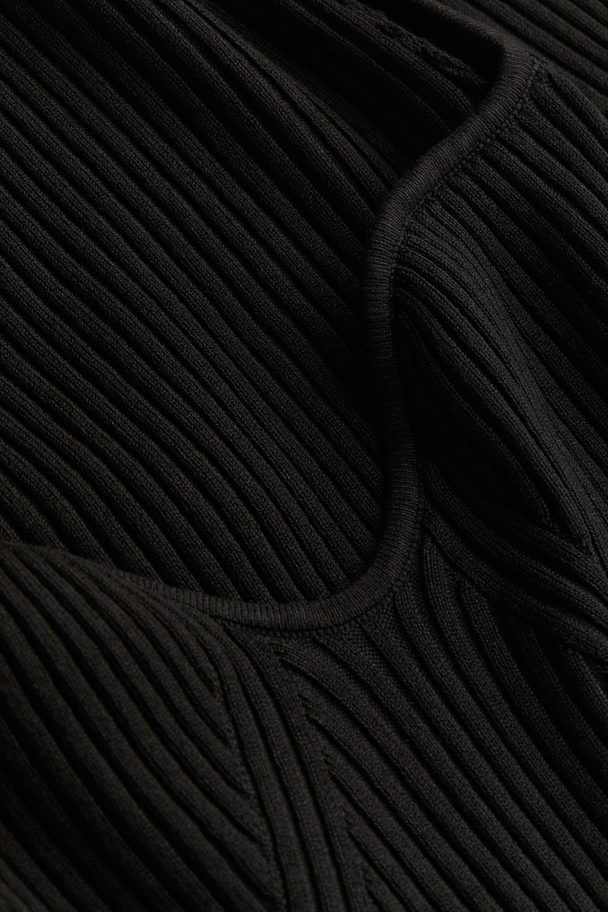 H&M Rib-knit Jumper Black