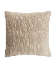 Cotton Blend Cushion Cover 50 X 50 Cm Beige