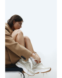 Fully-fashioned Trainers White/beige