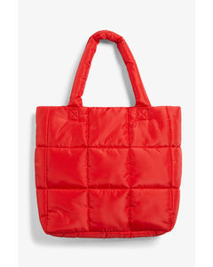 Padded Tote Bag Bright Red