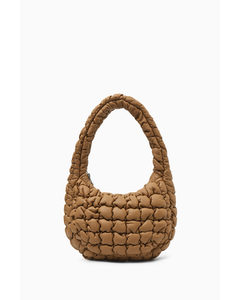 Quilted Mini Bag - Leather Dark Beige