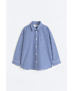 Long-sleeved Shirt Blue/checked