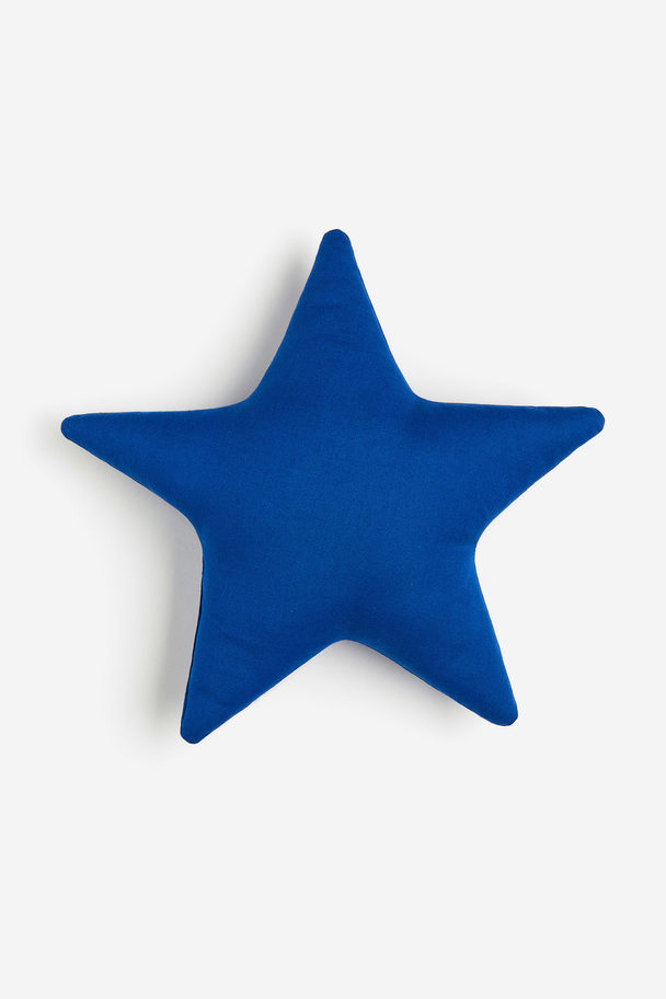 H&M HOME Star-shaped Cushion Bright Blue