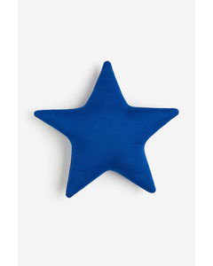 Star-shaped Cushion Bright Blue