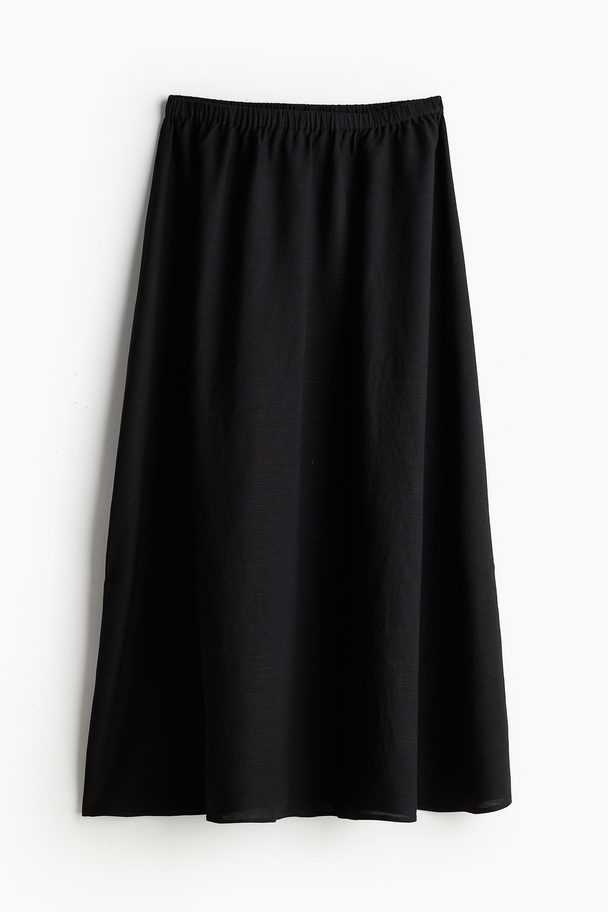 H&M Midi-Rock Schwarz