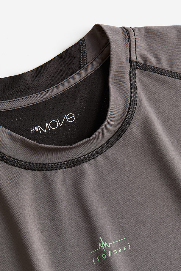 H&M Drymove™ Sports T-shirt Dark Grey