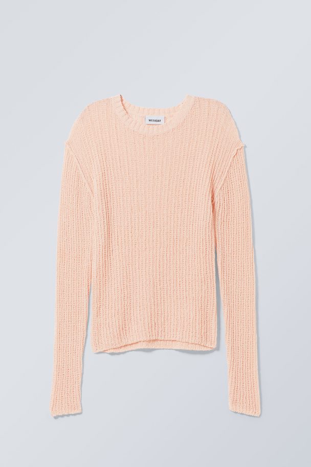 Weekday Ada Sweater Soft Pink
