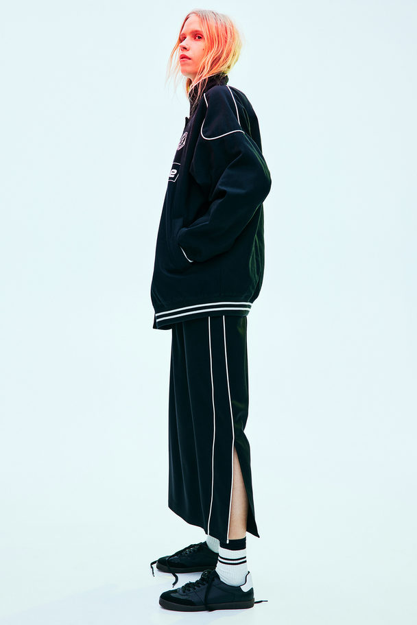 H&M Pull-on Maxi Skirt Black