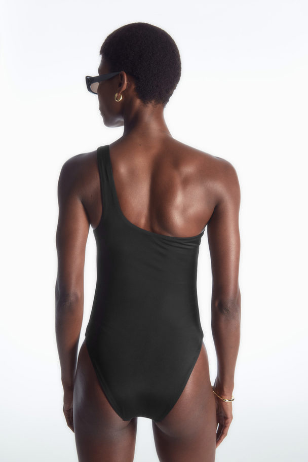 COS One-shoulder Swimsuit Black