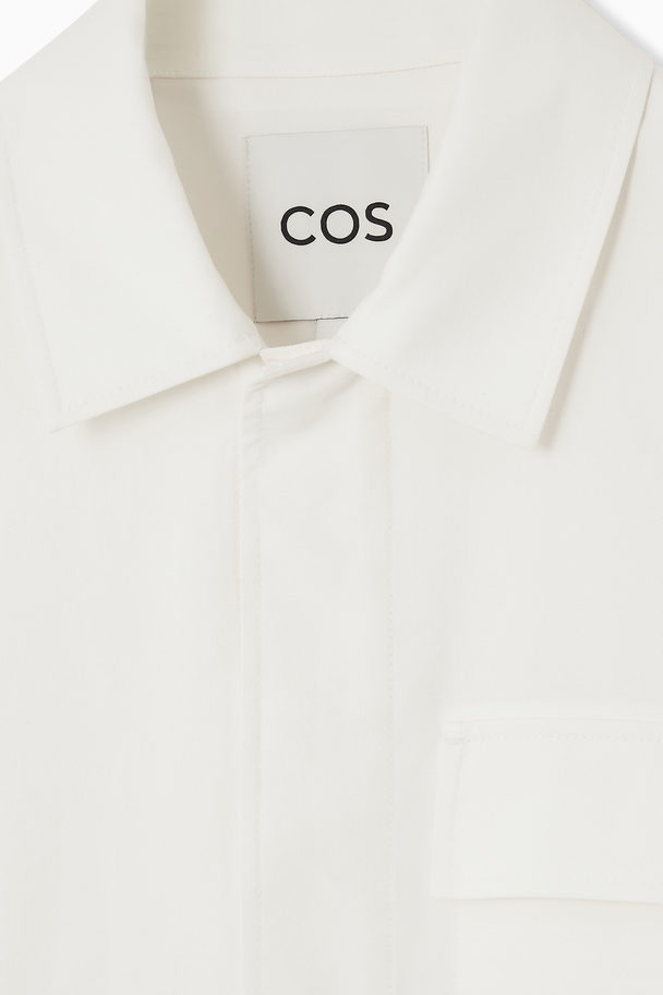 COS OVERALL IM UTILITY-STIL WEISS