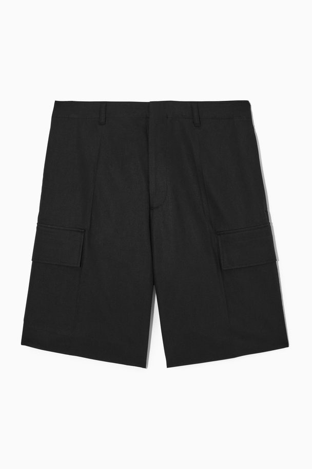 COS Tailored Utility Shorts Black