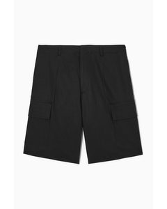 Tailored Utility Shorts Black