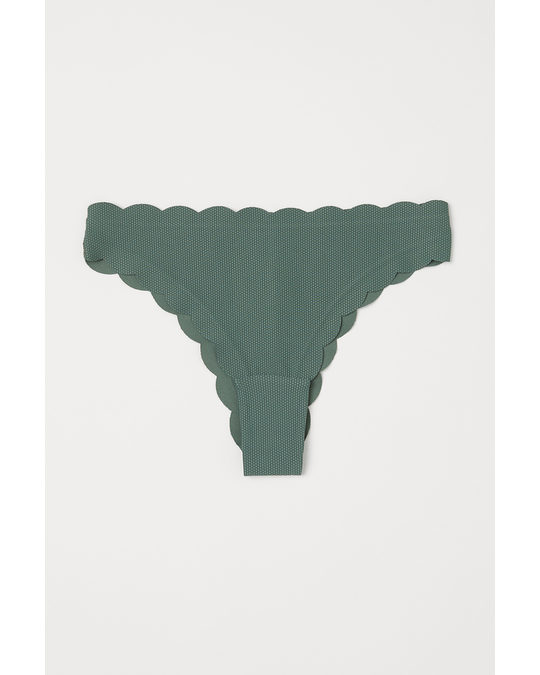 H&M Brazilian Bikini Bottoms Khaki Green