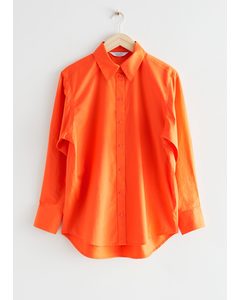 Oversize-Hemd Orange