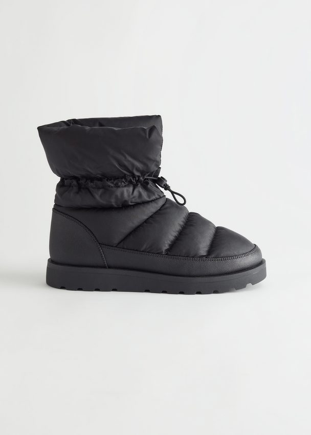 & Other Stories Padded Winter Boots Black