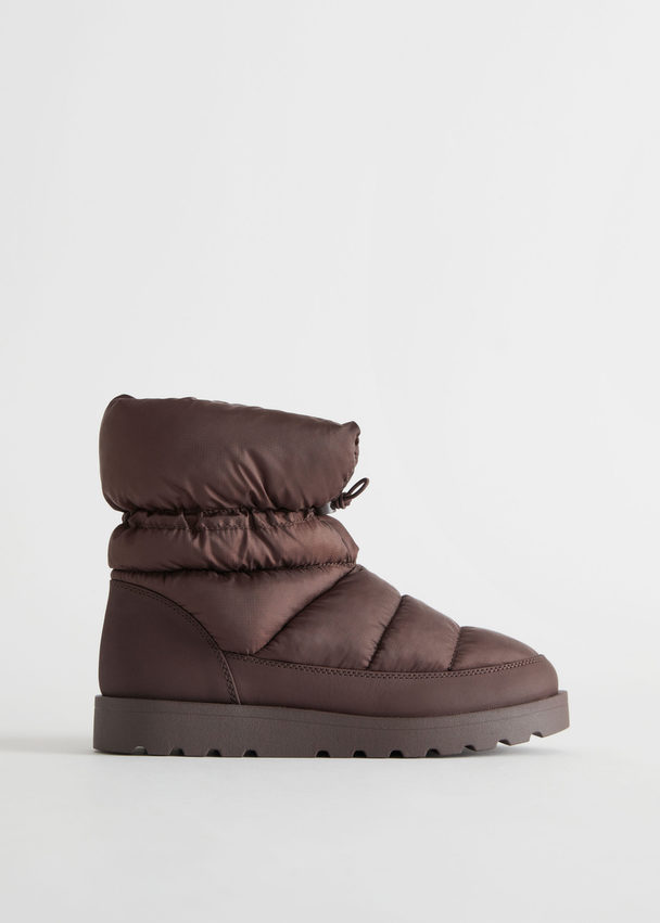 & Other Stories Padded Winter Boots Brown