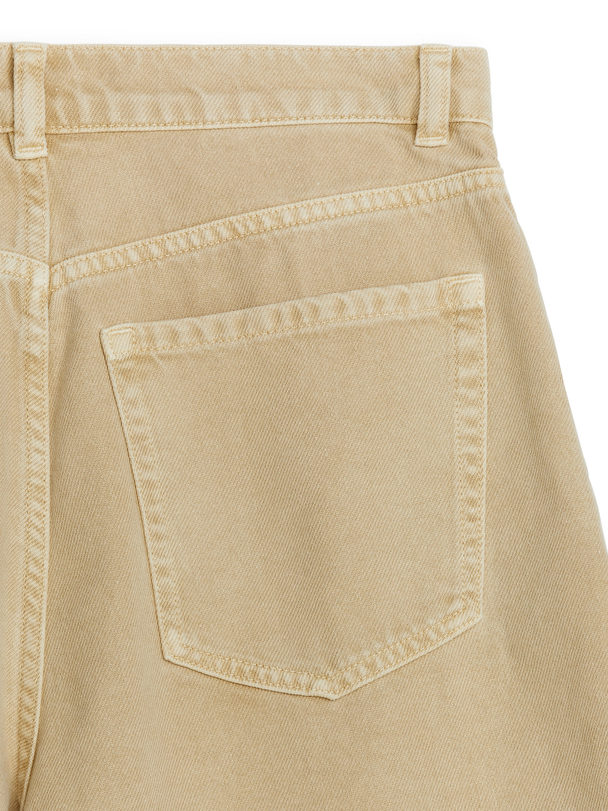 ARKET Pleat-detail Shorts Beige/overdye