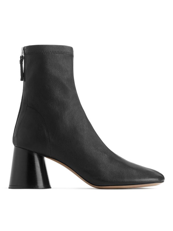 ARKET Stretch-leather Sock Boots Black