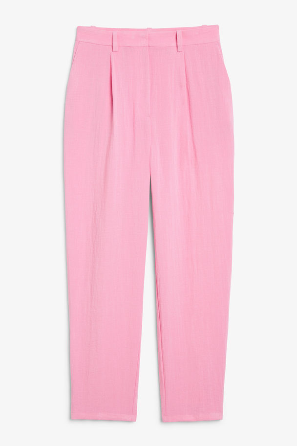Monki Chino Trousers Full Length Pink Pink