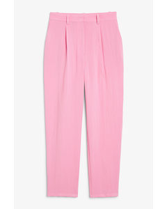 Chino Trousers Full Length Pink Pink