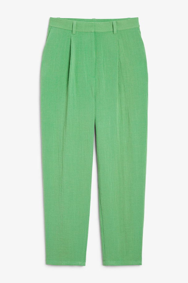 Monki Chino Trousers Full Length Green Green