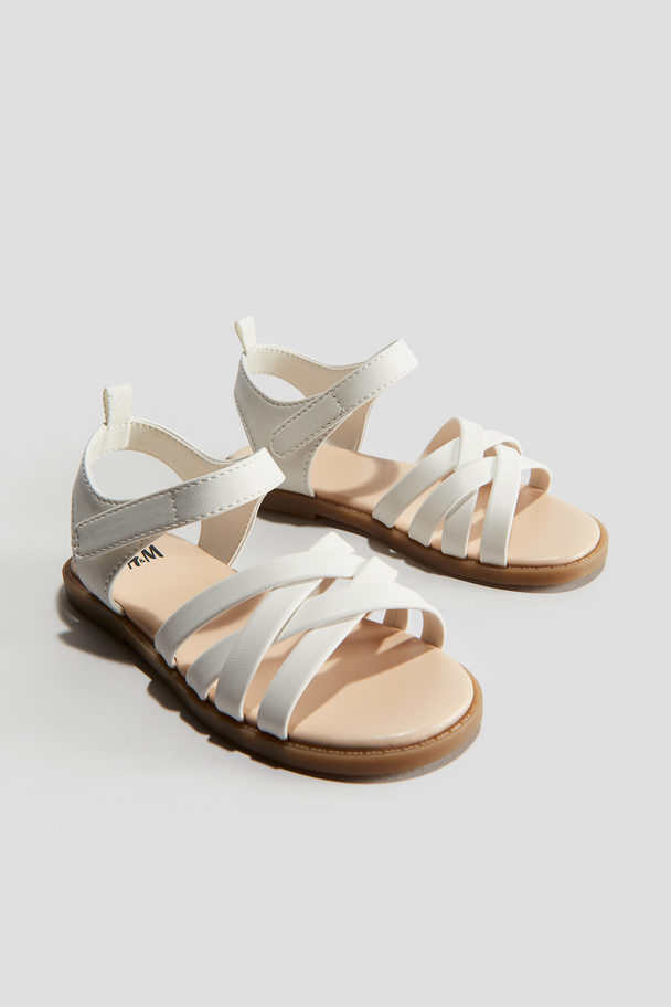 H&M Sandalen Weiß