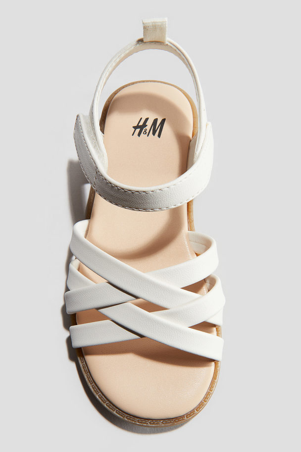 H&M Sandalen Weiß