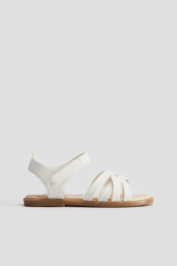 H&M Sandalen Weiß