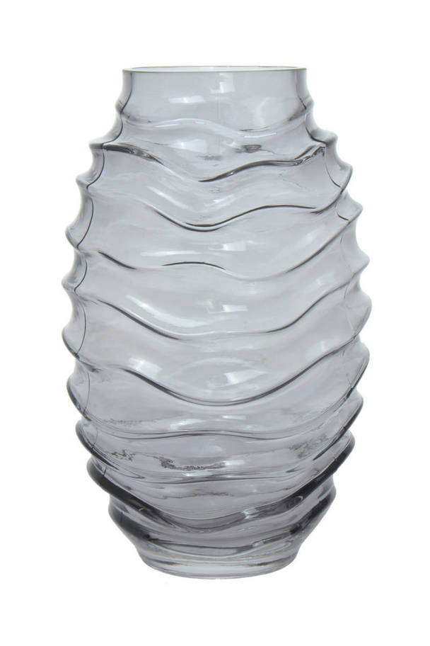 360Living Glass Vase Sidney 325 grey