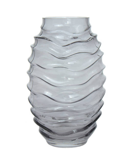 360Living Glass Vase Sidney 325 Grey
