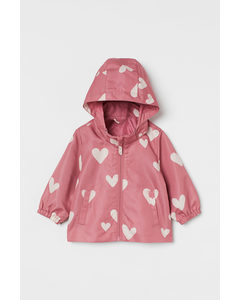 Water-repellent Jacket Pink/hearts